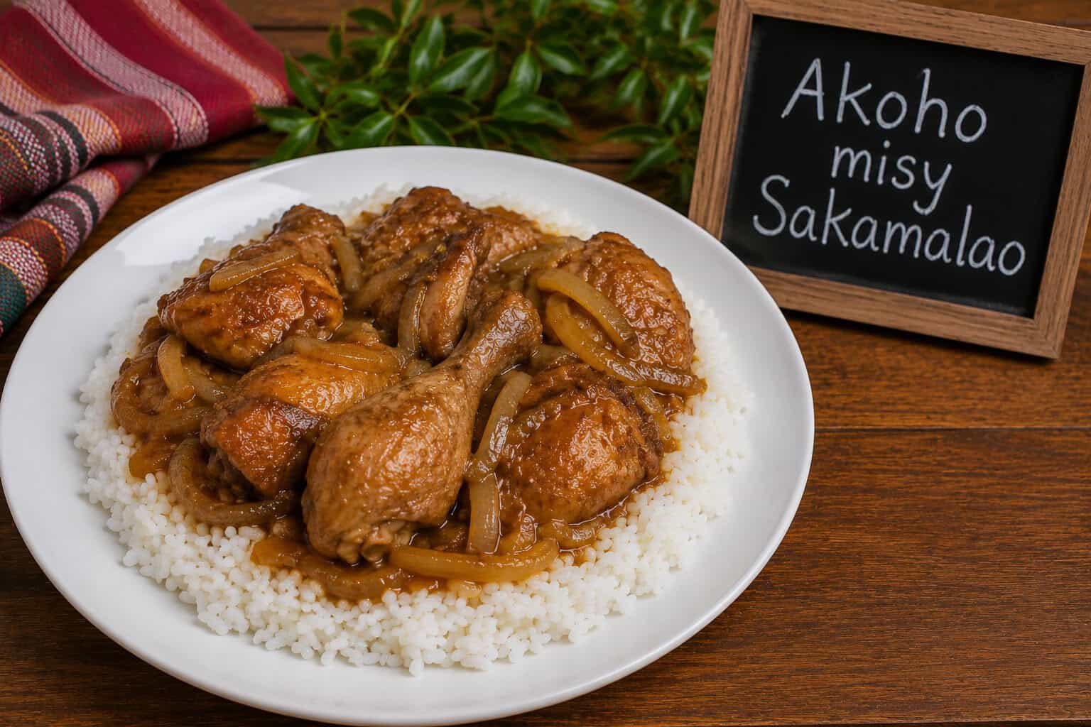 Madagascar Aloho misy Sakamalao Recipe