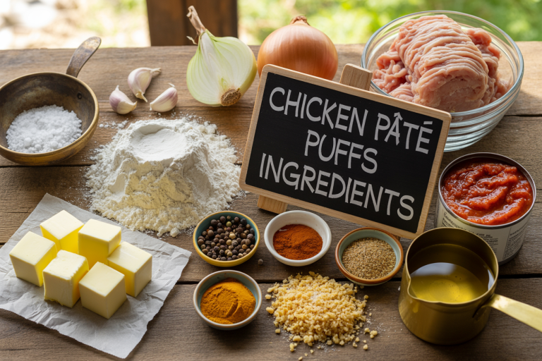 Chicken Pâté Puffs Recipe - Ingredients