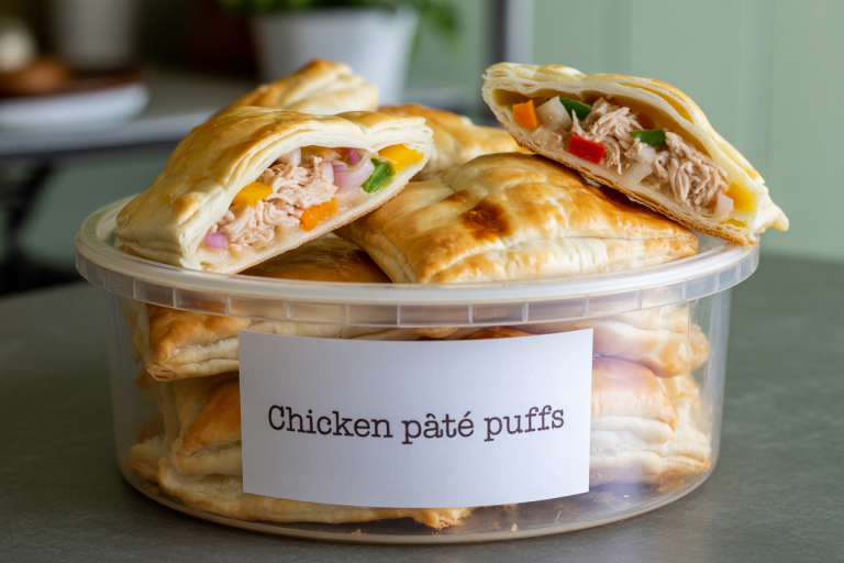 Chicken Pâté Puffs Recipe - Storage