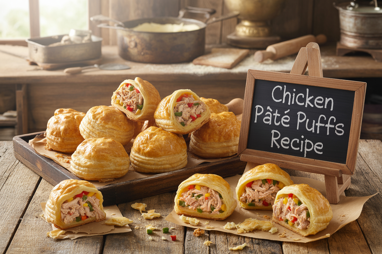Chicken Pâté Puffs Recipe