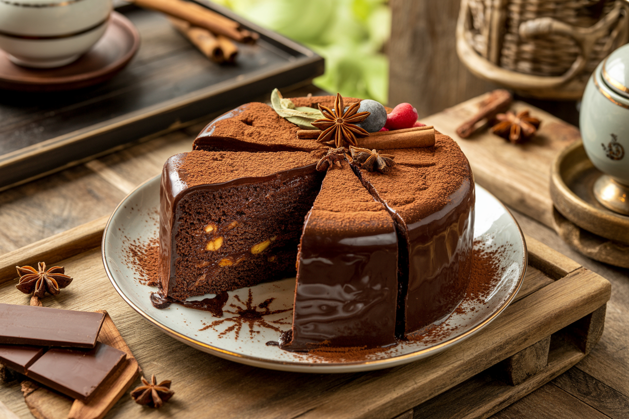 Chinese Chocolate Five Spice Cake Recipe