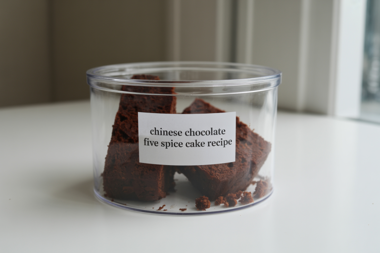 Chinese Chocolate Five Spice Cake Recipe Storage TIps