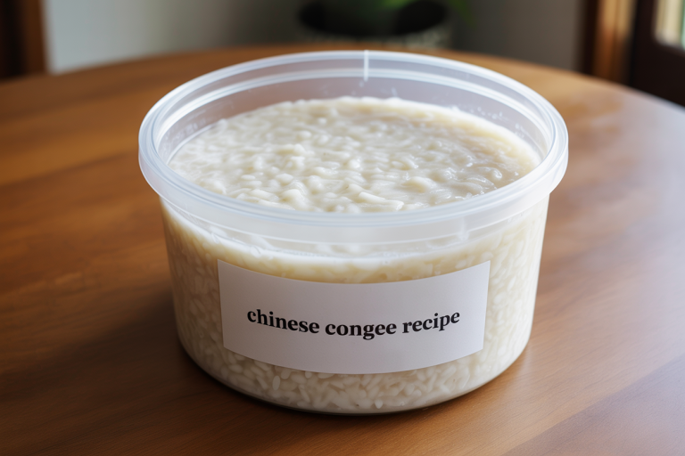 Chinese Congee Recipe Storage Tips