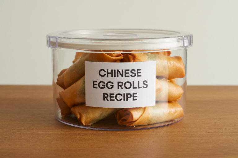 Chinese Egg Rolls Recipe Storage TIps