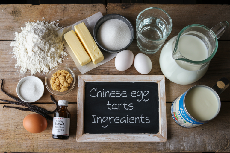 Chinese Egg Tarts Recipe Ingredients