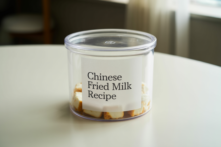 Chinese Fried Milk Recipe Storage TIps