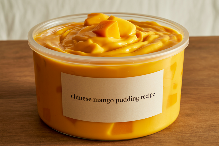 Chinese Mango Pudding Recipe Storage TIps