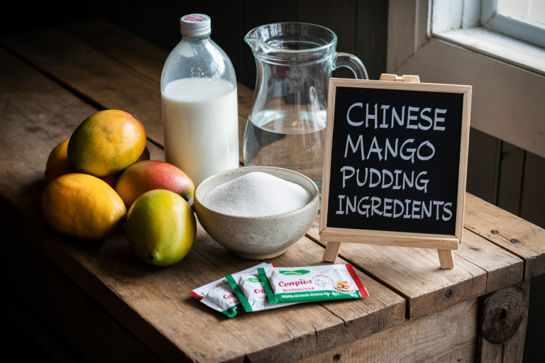 Chinese Mango Pudding Recipe Ingredients