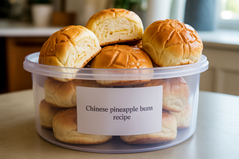 Chinese Pineapple Buns Recipe Storage TIps