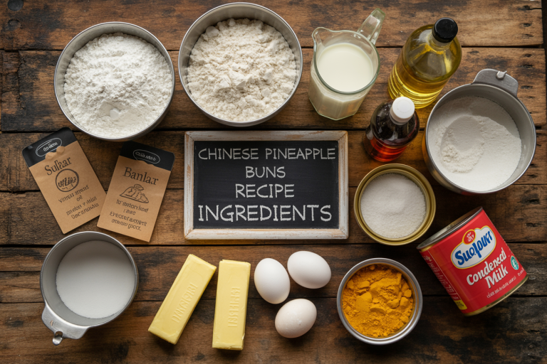Chinese Pineapple Buns Recipe Ingredients