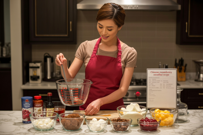Chinese Raspberry Snowflake Recipe Cooking TIps