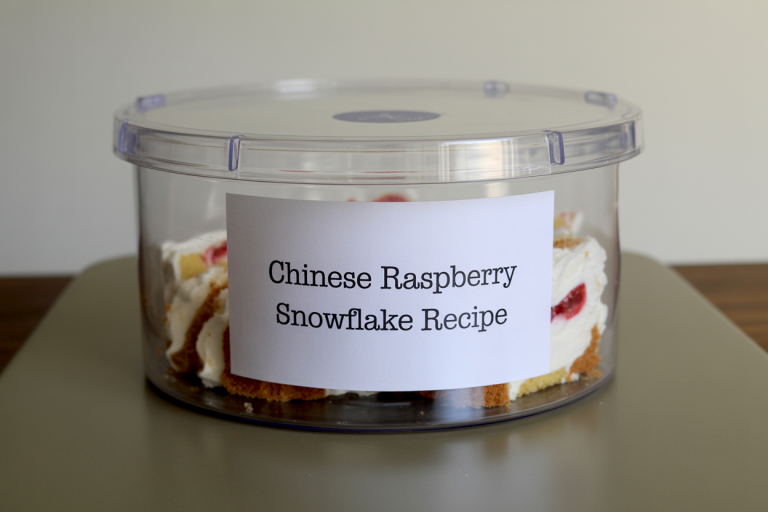 Chinese Raspberry Snowflake Recipe Storage Tips