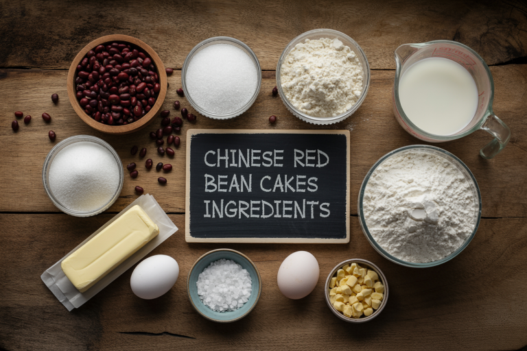 Chinese Red Bean Cakes Ingredients