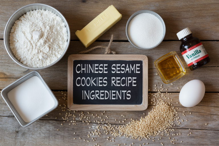Chinese Sesame Cookies Recipe Ingredients