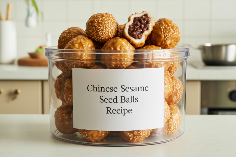 Chinese Sesame Seed Balls Recipe Storage TIps