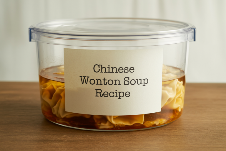 Chinese Wonton Soup Recipe Storage TIps