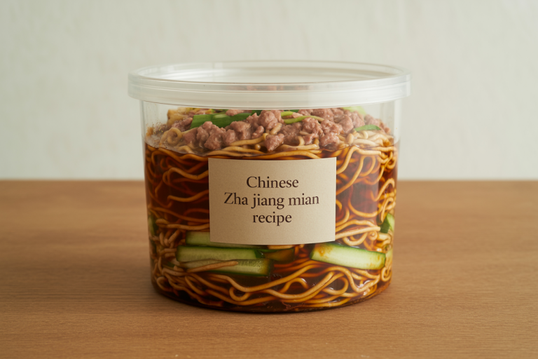 Chinese Zha Jiang Mian Recipe Storage TIps