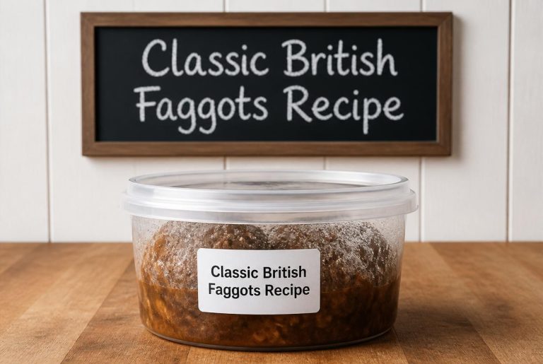Classic British Faggots Recipe Storage TIps