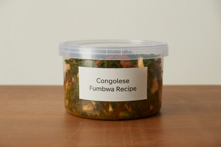 Congolese Fumbwa Recipe Storage TIps