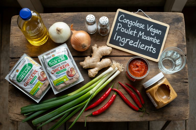 Congolese Vegan Poulet Moambe Recipe Ingredients