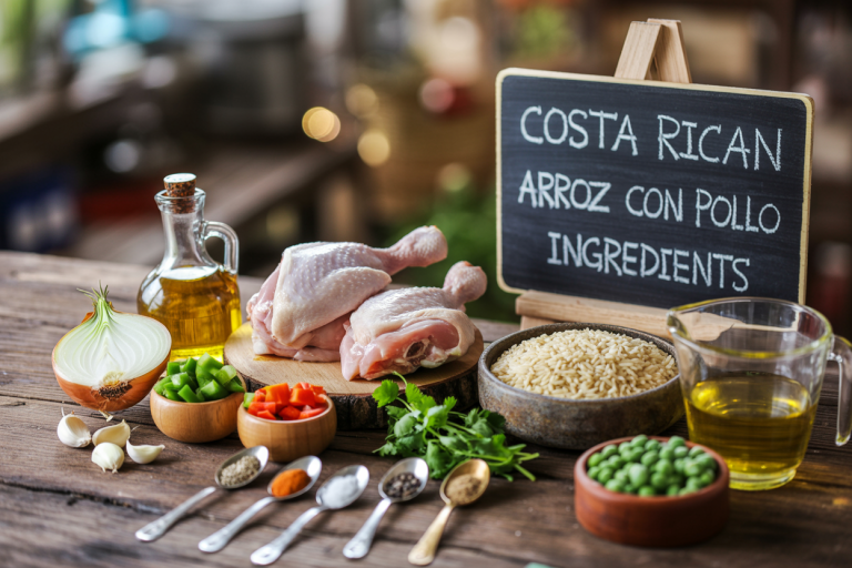 Costa Rican Arroz con Pollo Ingredients