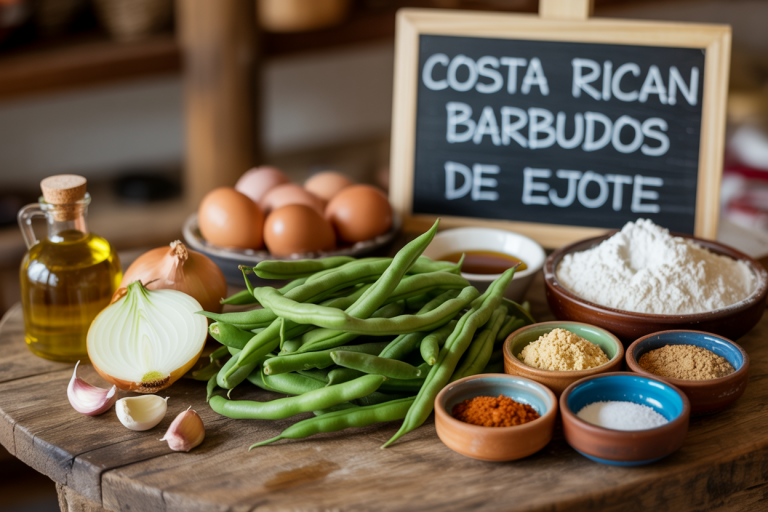 Costa Rican Barbudos de Ejote Ingredients
