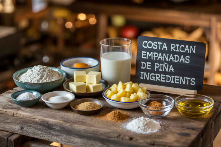 Costa Rican Empanadas de Piña Ingredients
