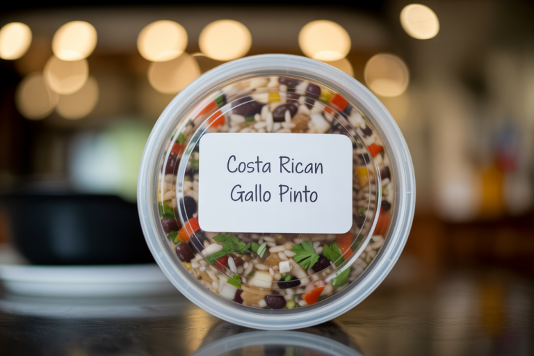 Costa Rican Gallo Pinto Recipe Storage