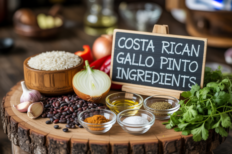 Costa Rican Gallo Pinto Recipe Ingredients