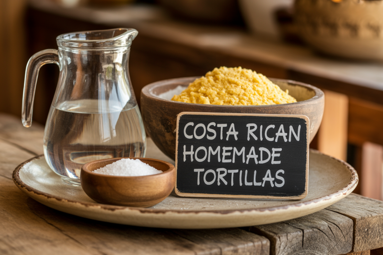 Costa Rican Homemade Tortillas Ingredients