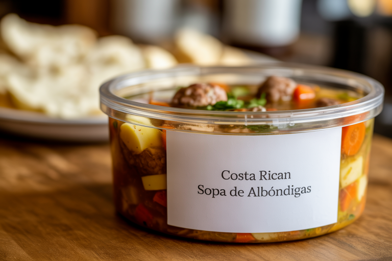 Costa Rican Sopa de Albóndigas Storage Tips