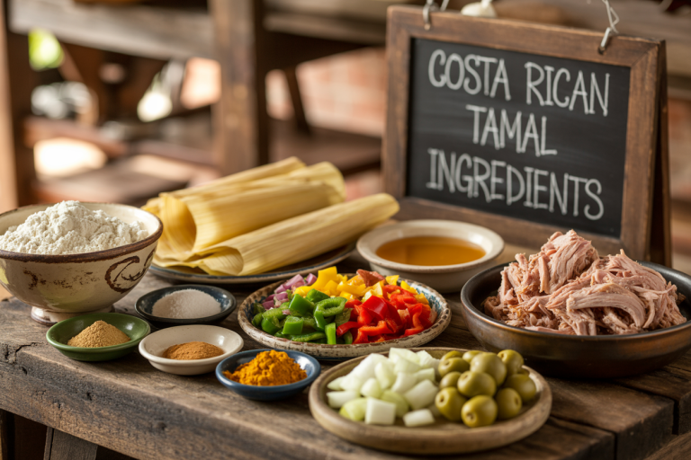 Costa Rican Tamal Ingredients