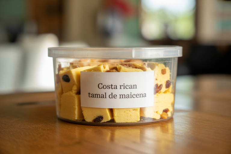 Costa Rican Tamal de Maicena Storage TIps