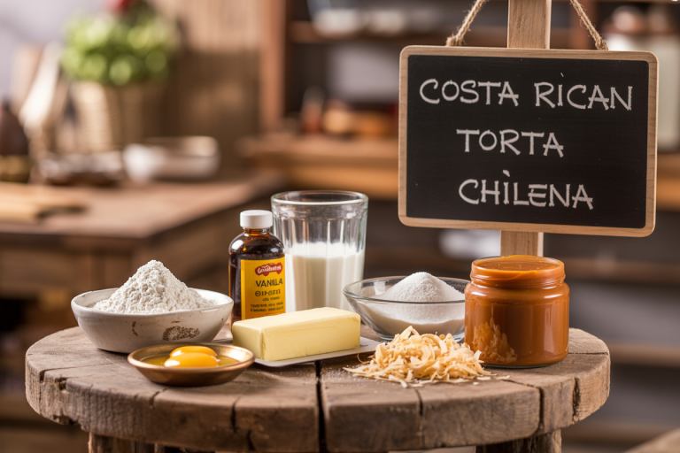Costa Rican Torta Chilena Ingredients