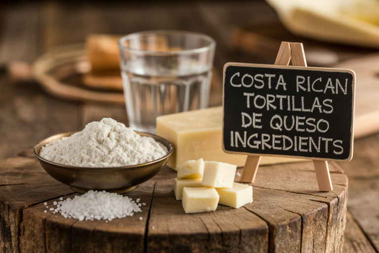 Costa Rican Tortillas de Queso Ingredients