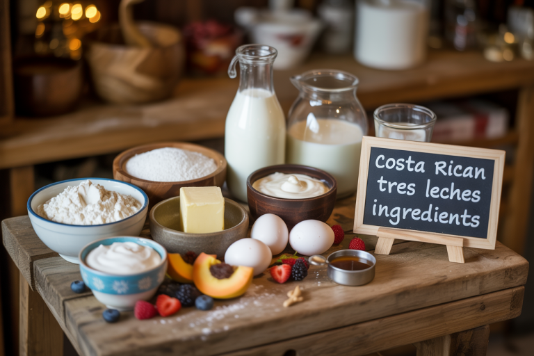 Costa Rican Tres Leches Cake Ingredients