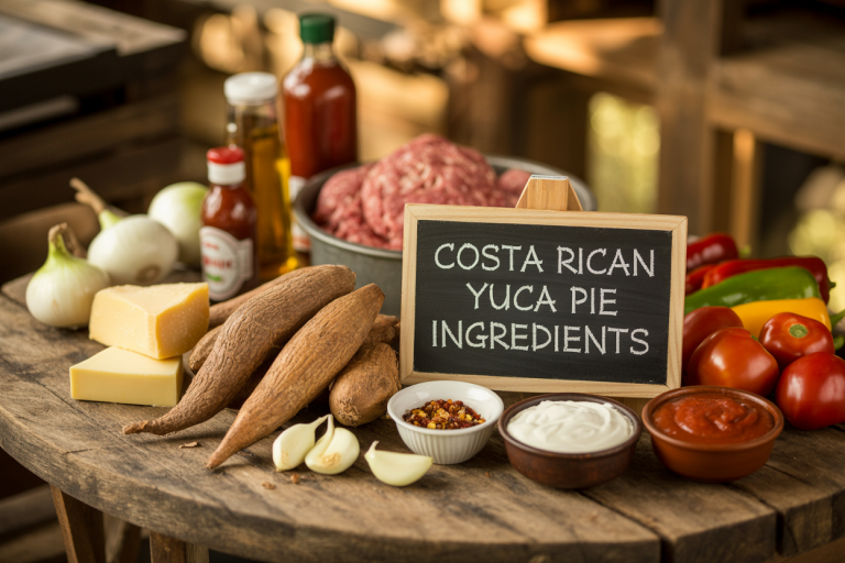Costa Rican Yuca Pie Ingredients