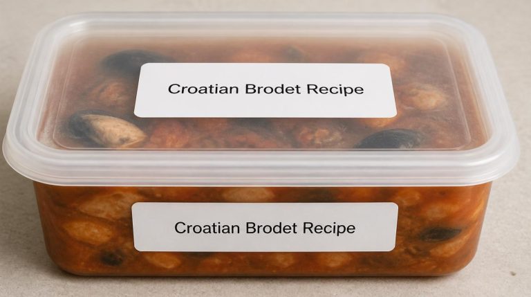 Croatian Brodet Recipe Storage Tips