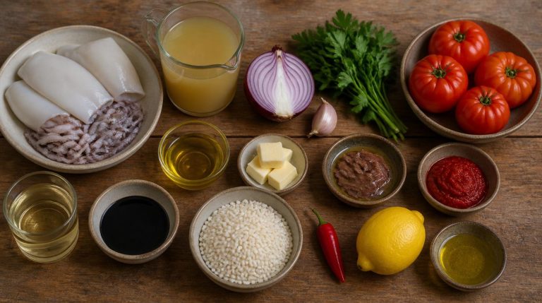 Croatian Crni Rižot Recipe Ingredients