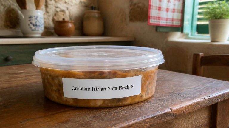 Croatian Istrian Yota Recipe Storage Tips