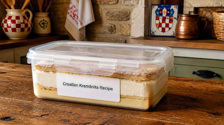 Croatian Kremšnita Recipe Storage TIps