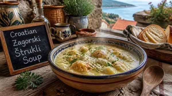 Croatian Zagorski Štrukli Soup Recipe