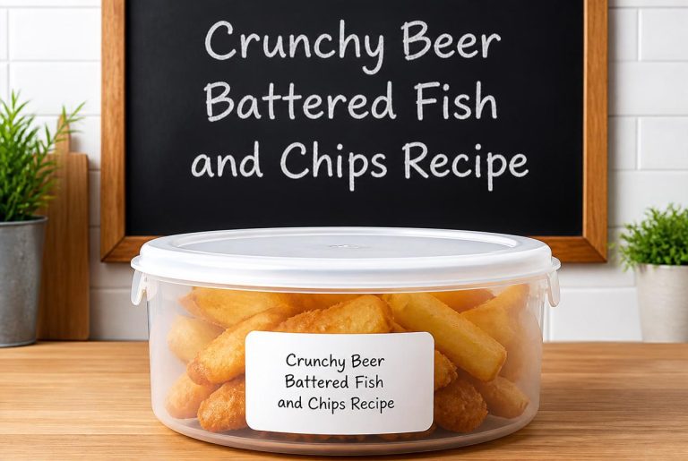 Crunchy Beer Battered Fish and Chips Recipe Storage TIps