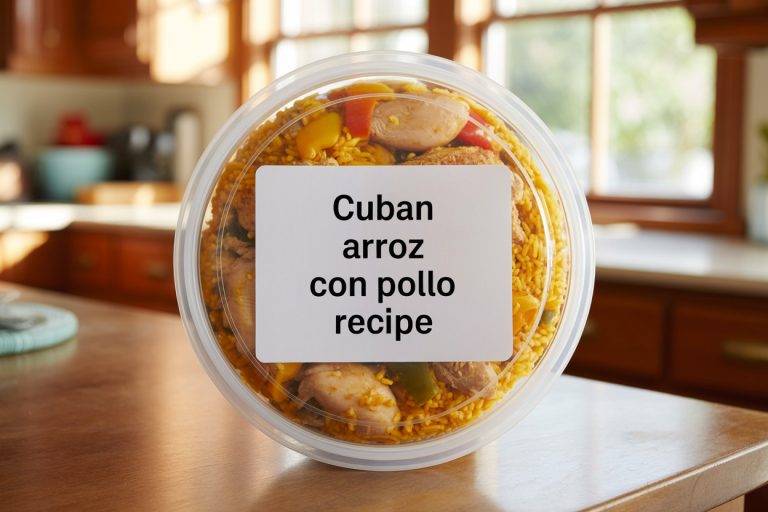 Cuban Arroz Con Pollo Recipe Storage TIps