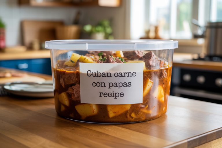 Cuban Carne Con Papas Recipe Storage TIps