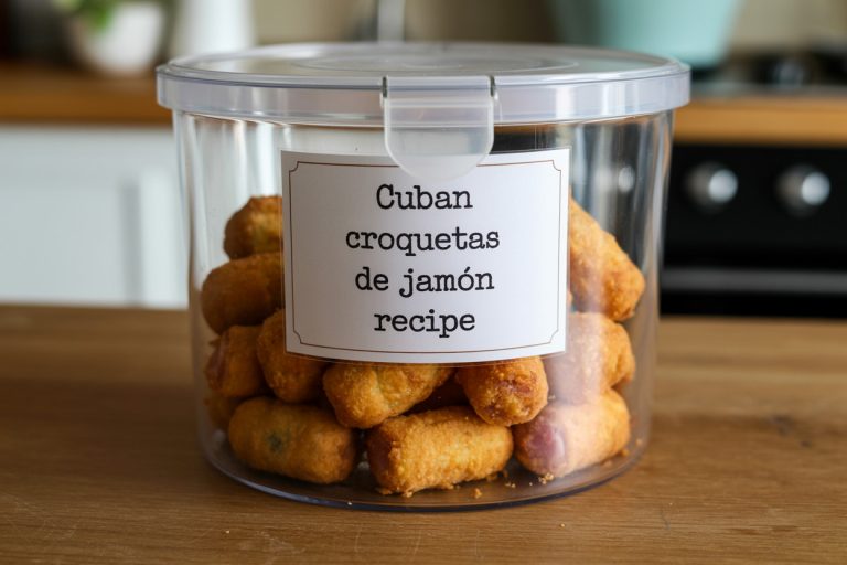 Cuban Croquetas De Jamon Recipe Storage Tips