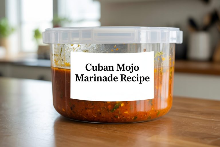 Cuban Mojo Marinade Storage Tips