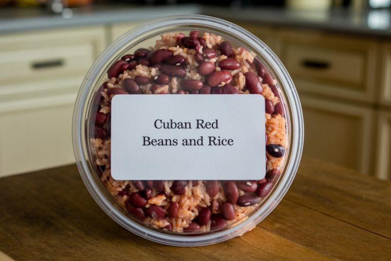 Cuban Red Beans and Rice Storage TIps