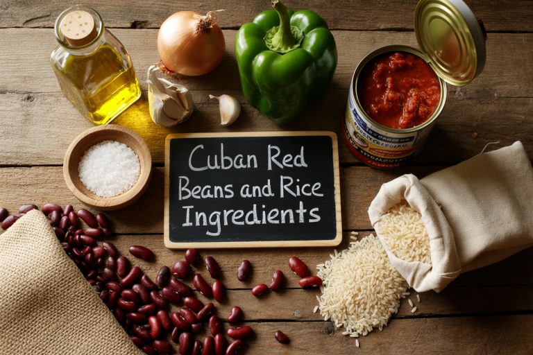 Cuban Red Beans and Rice Ingredients