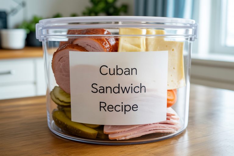 Cuban Sandwich Recipe Storage Tips